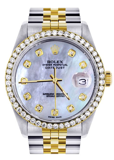 rolex datejust mother of pearl women's